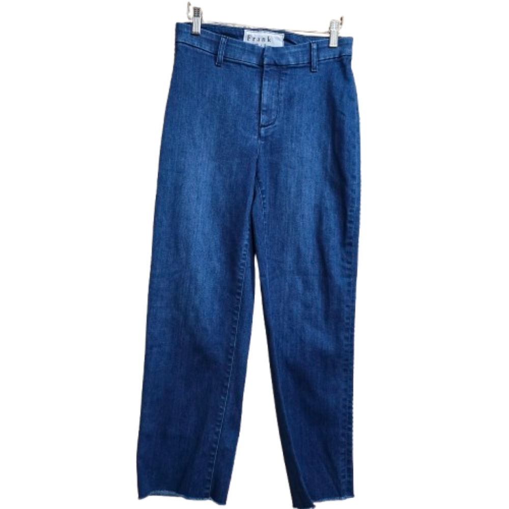 Frank & Eileen Kinsale Dark Wash Ankle Cropped Sailor Jeans Sz 27